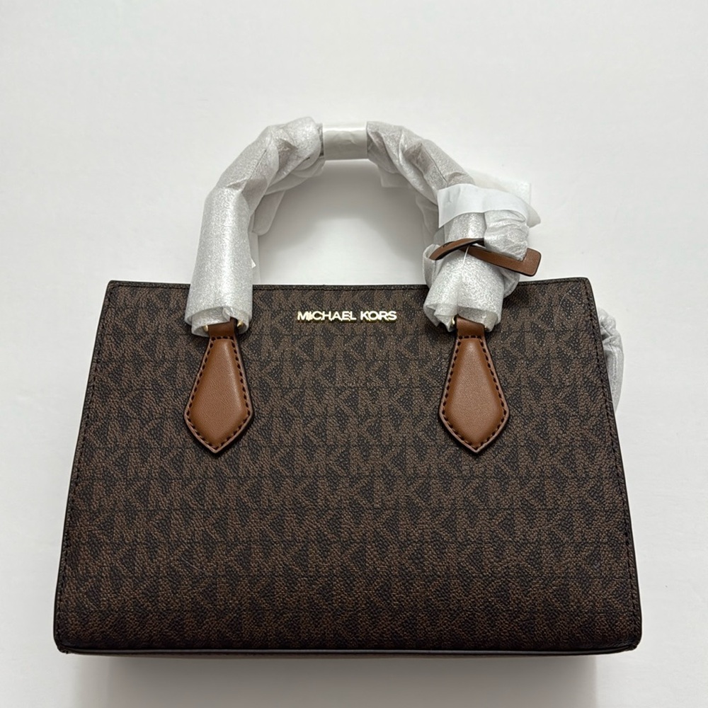 Brand New Sheila Small Faux Saffiano Leather Satchel. Comes with the strap